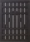 Plus Zaunt&uuml;r Rustik 100 X 138 Cm Schwarz Sichtschutz