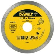 Zubeh&ouml;r - Diamanttrennscheibe Marmor, Porzellan Und Granit 110x20 Mm Dt3715 - Dewalt