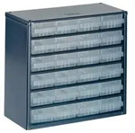 624-01 Kleinteilemagazin (b X H X T) 306 X 283 X 150 Mm Anzahl F&auml;cher: 24...