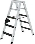 G&uuml;nzburger Steigtechnik Stufen-stehleiter 250 Kg Beidseitig Begehbar Mit Clip-step