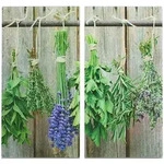 Herdabdeckplatte Lavender 2-er Set Glas Zeller