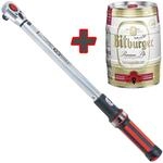 Ks-tools - 1/2' Ergotorque&reg;precision Ratschen-drehmomentschl&uuml;ssel, 40-200nm, Rot -