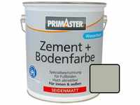 Primaster - Zementfarbe und Bodenfarbe 5L Kieselgrau Seidenmatt Betonfarbe