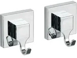 Vacuum-loc&reg; Wandhaken Quadro 2er Set,, Befestigen Ohne Bohren, Silber Gl&auml;nzend,