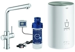 Red Duo Armatur Und Boiler Gr&ouml;&szlig;e M, L-auslauf, 30327001 - Grohe