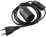 Eurolite 51100666 Lampenfassung E27 230 V 60 W Mit Eurostecker, Mit Wippschalter