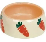 Vadigran - Nobby Keramik Futtertrog Carrot Beige Orange &Oslash; 12cm 250 Ml Gr&ouml;&szlig;e M