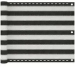 Balkonsichtschutz Hdpe 75x600 Cm Anthrazit Und Wei&szlig; Vidaxl