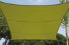 Perel - sonnensegel - quadratisch - 5 x 5 m - farbe: gelbgrün