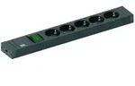 Bachmann - 420.0013 Steckdosenleiste Mit Schalter Schwarz Schutzkontakt 1 St.