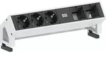 Triton Bachmann Desk 2 Mehrfachsteckdose B&uuml;ro Schwarz Aluminium