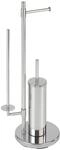 Stand Wc-garnitur Universalo Neo Edelstahl, Integrierter Toilettenpapierhalter Und