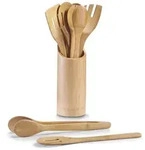 K&uuml;chenutensilienhalter, 7-tlg., Bamboo