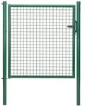Alberts Wellengitter-einzeltor, Zinkp.gr&uuml;n Kst.b., B Mitte-mitte Pf.1250mm, H1250mm