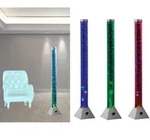 Sprudelnde Farbwechsel Led Lichts&auml;ule Motion Wassers&auml;ule & Deko Fischen 130cm