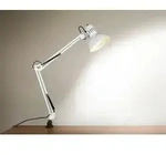 Gelenkleuchte/klemmlampe Tajo, E27, H&ouml;he Max. 90cm Verstellbar, Wei&szlig;