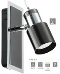 Eglo - 1er Spot Davida 1 Nickel-nero 16,5 X 7 Cm Gu10, Warmwei&szlig; Deckenlampen &