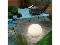 Solar Leuchtkugel 40cm Steinoptik Solarlampe Gartenleuchte granit Esotec 106021