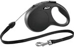 Hundeleine New Classic S Schwarz, Seil Leinen - Flexi