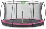 Exit Toys - Exit Silhouette Bodentrampolin &Oslash;366cm Mit Sicherheitsnetz - Rosa