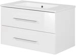 Fackelmann - Waschtischunterschrank Inkl. Keramikbecken B.perfekt / Badschrank Mit