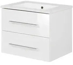 Fackelmann - Waschtischunterschrank Inkl. Keramikbecken B.perfekt / Soft-close-system