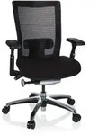 B&uuml;rostuhl Nova Pro Alu Stoff Schwarz Hjh Office