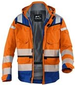 K&uuml;bler Wetterjacke Reflectiq Sympatex Psa 2 Warnorange/kbl.blau Gr. Xs