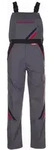 Planam Latzhose Highline Gr. 26 Schiefer/schwarz/rot