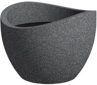 Scheurich - Bertopf Wave Globe Serie 250 Schwarz Granit &Oslash; 50 Cm Kunststofft&ouml;pfe