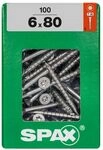 Spax - Universalschraube, 6 X 80 Mm, 100 St&uuml;ck, Teilgewinde, Senkkopf, T-star Plus