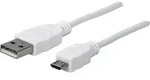 Usb-kabel Usb 2.0 Usb-a Stecker, Usb-micro-b Stecker 1.80 M Wei&szlig; Ul-zertifiziert