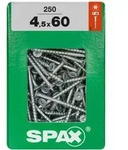 Spax - Universalschraube, 4,5 X 60 Mm, 250 St&uuml;ck, Teilgewinde, Senkkopf, T-star Plus