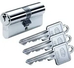 Bks Profildoppelzylinder Pz 8812 31/31mm Nug Beids.anz.schl&uuml;.3 Versch.-schl - B 8812
