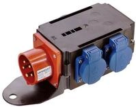 As-schwabe - Cee-adapter Mixo Saar 1xcee-stecker 400v, 16 A, 5-polig Ip44