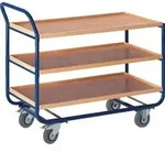 Rollcart Tischwagen Mit 3 Etagen 1000x575mm Buchedekor 20mm Rand