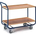 Rollcart Tischwagen Mit 2 Etagen 775x475mm Buchedekor 20mm Rand