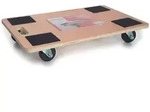 Velleman M&ouml;beltransporter Holz Natur 65x40 Cm