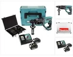 Makita - Dhr 202 Rtj 18 V Akku Kombihammer Sds-plus Im Makpac + 2x 5,0 Ah Akku +