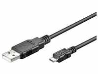 USB-Kabel USB2.0 Typ a - Micro b St/St 0,15m schwarz (95736) - Goobay