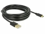 Delock - Usb-kabel Usb 2.0 Usb-a Stecker, Usb-c&reg; Stecker 4.00 M Schwarz 83669
