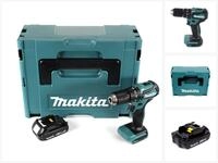 Makita Dhp 483 Y1j Akku Schlagbohrschrauber 18v 40nm Im Makpac + 1x 1,5 Ah Akku...