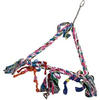 Vogelschaukel Seil-Spielzeug Dreieckig M 33x5x47 cm FLAMINGO - Mehrfarbig