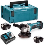 Winkelschleifer 18v Lxt &Oslash;115 Mm (2x5,0 Ah) In Makpac Makita Dga452rtj