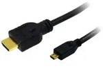 Logilink Hdmi-kabel Ethernet A - Micro D St/st 1.00m Bk (ch0030)