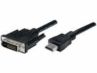 Manhattan - hdmi auf DVI-Kabel, HDMI-Stecker auf dvi-d 24+1 Stecker, Dual Link, 1,8