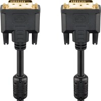 Goobay Dvi-d Full Hd-kabel Dual Link, Vergoldet Dvi-d-stecker Dual-link (24+1 Pin) 