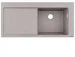 Hansgrohe Einbausp&uuml;le S51 S514-f450, Becken Rechts, Betongrau, Ohne Ab- Und