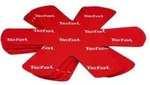 Tefal Set Mit 4 Pfannenschonern K2203004 38x36x1cm Rot