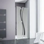 Dreht&uuml;r 90x192 Cm F&uuml;r Nische &ndash; 5 Mm Esg Dekor Liane, Fixil-beschichtung,